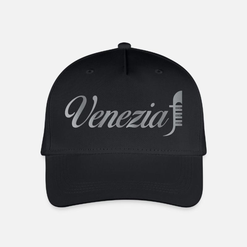 Venezia Script Métallique - Casquette de baseball bio Enfant - noir