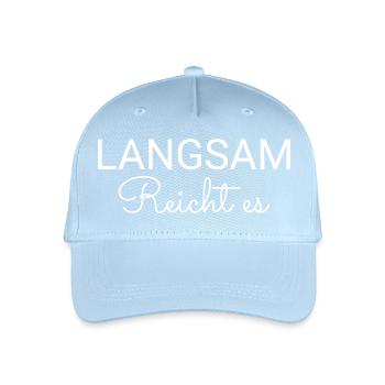 Slowly enough, - Organic Kids’ Baseball Cap - light blue - Front
