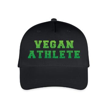 Veganer Sportler - Vegan Athlete - Kinder Bio Basecap - Schwarz - Vorne