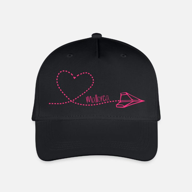 Mallorca Papierflieger - Kinder Bio Basecap - Schwarz