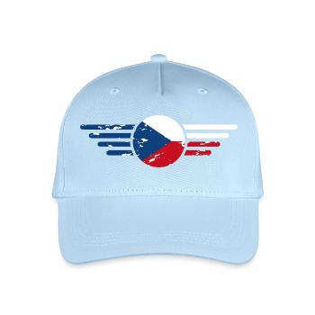 Ich liebe Tschechien, Eleganz Stil Design T-Shirt - Kinder Bio Basecap - Hellblau - Vorne