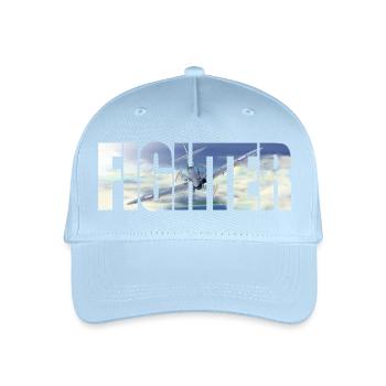 Fighter Spitfire - Organic Kids’ Baseball Cap - light blue - Front