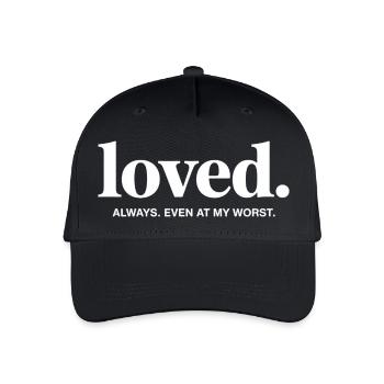 Bien-aimé. Toujours. Même dans mes pires moments - Casquette de baseball bio Enfant - noir - Devant