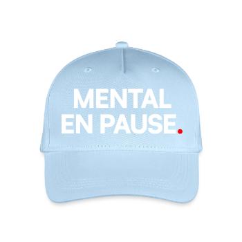 Mental pause - Organic Kids’ Baseball Cap - light blue - Front