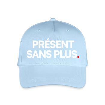 Présent sans plus - Casquette de baseball bio Enfant - bleu clair - Devant