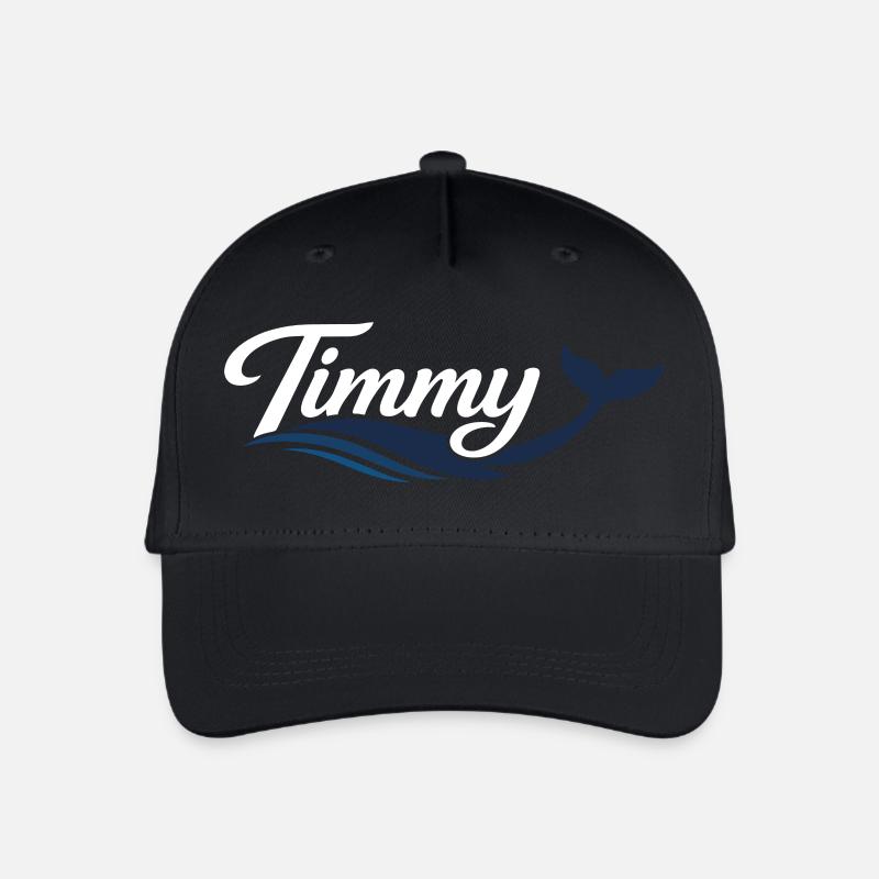 Timmy Wal - Typografie - Kinder Bio Basecap - Schwarz