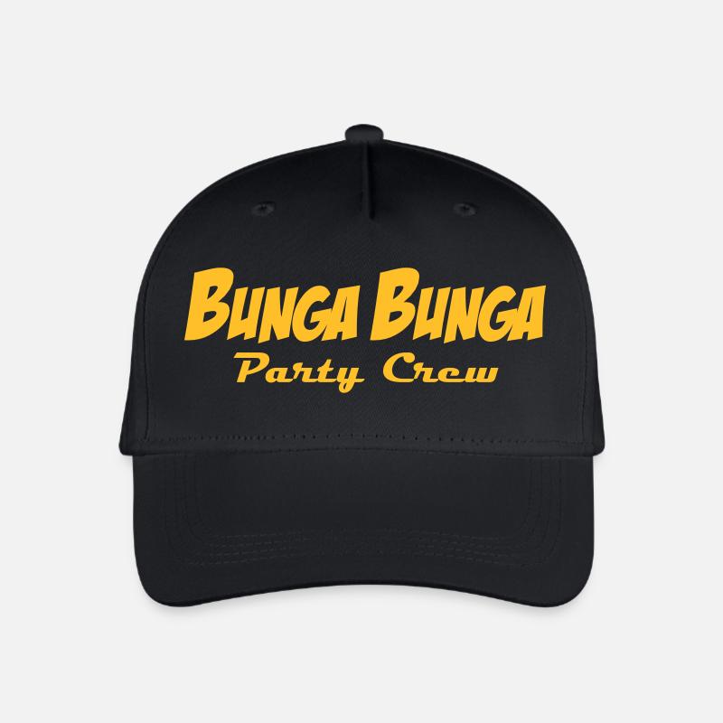 BungaBunga Party Crew - Kinder Bio Basecap - Schwarz