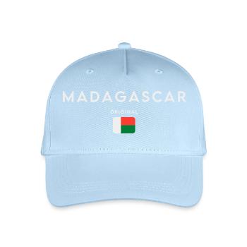 Madagaskar Flagge, madagassischer Stolz - Kinder Bio Basecap - Hellblau - Vorne
