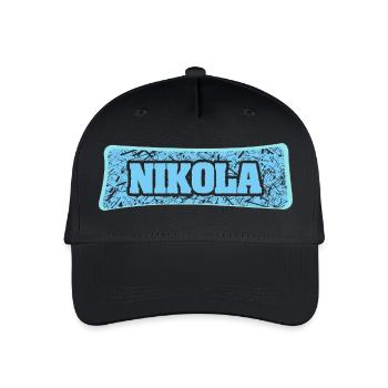 Gift for Nikola - Organic Kids’ Baseball Cap - black - Front
