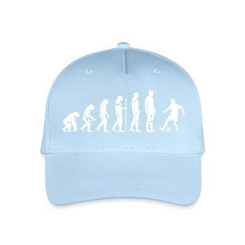 Évolution du joueur de football - Casquette de baseball bio Enfant - bleu clair - Devant