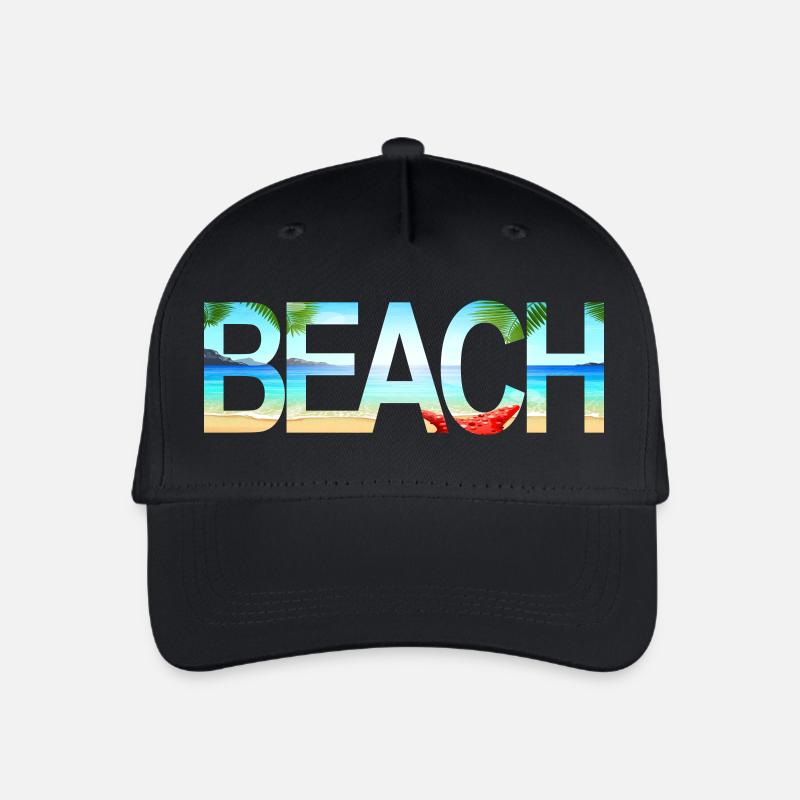 Beach - Kinder Bio Basecap - Schwarz