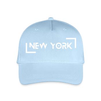 New York - Kinder Bio Basecap - Hellblau - Vorne