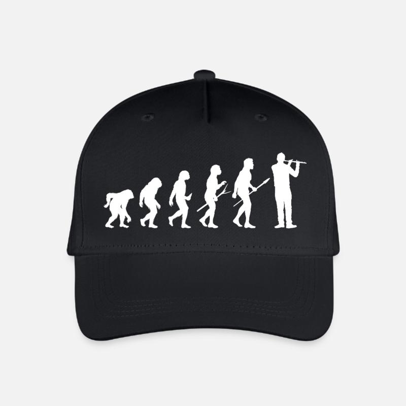 Flötist Evolution Querflöte - Kinder Bio Basecap - Schwarz