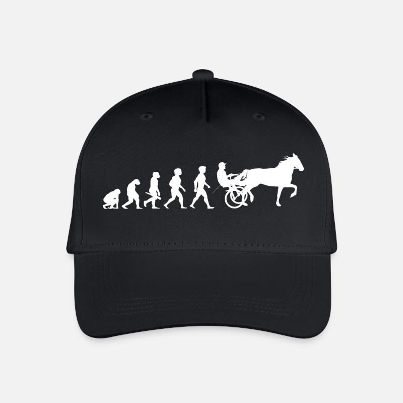 Evolution trot racing chevaux de course de chevaux - Casquette de baseball bio Enfant - noir