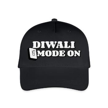 Frohes Diwali | Diwali-Modus Ein | Kunst - Kinder Bio Basecap - Schwarz - Vorne