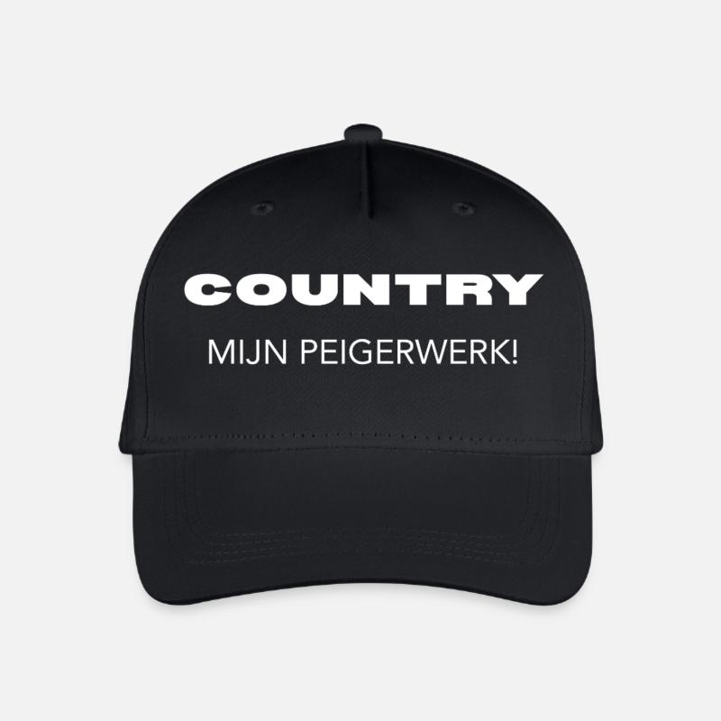 Antwerpen Cowboy – I Peiger on Country! - Kinder Bio Basecap - Schwarz