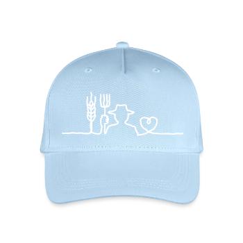 No country without farmers - Organic Kids’ Baseball Cap - light blue - Front