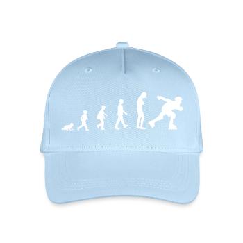 Développement du bébé au patineur en ligne - Casquette de baseball bio Enfant - bleu clair - Devant