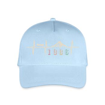Retro Street 40 Jahre Forties Geschenk 1986 - Kinder Bio Basecap - Hellblau - Vorne