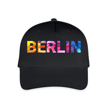 Berlin - Organic Kids’ Baseball Cap - black - Front