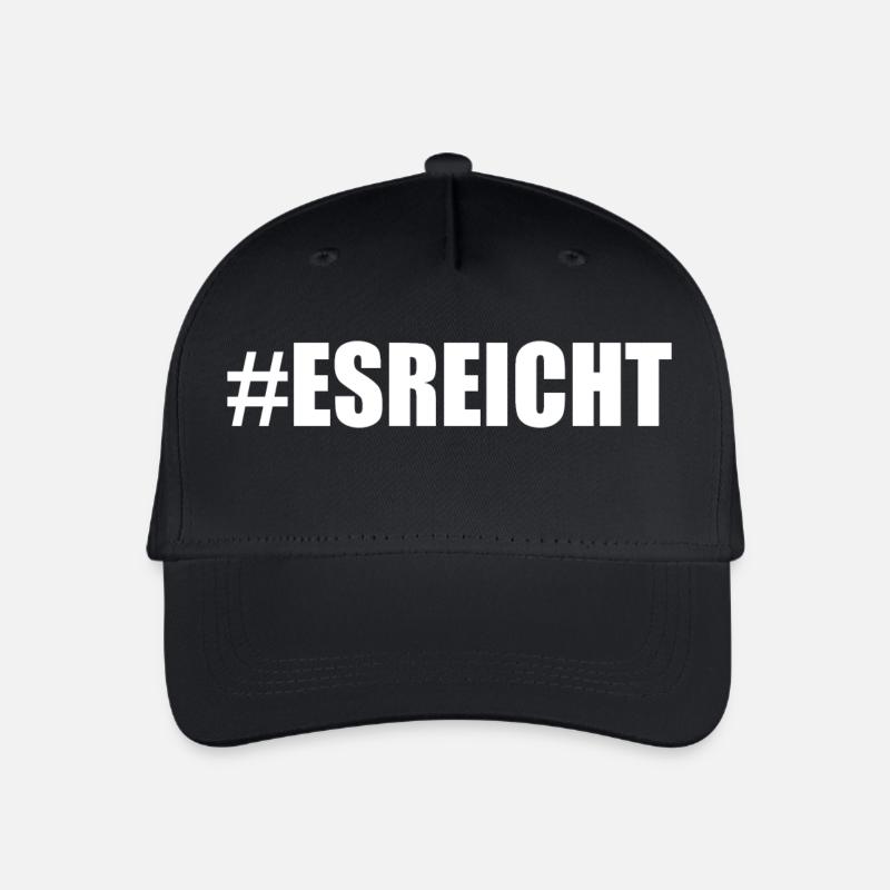 ES REICHT - Kinder Bio Basecap - Schwarz
