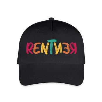 Rentner - Kinder Bio Basecap - Schwarz - Vorne