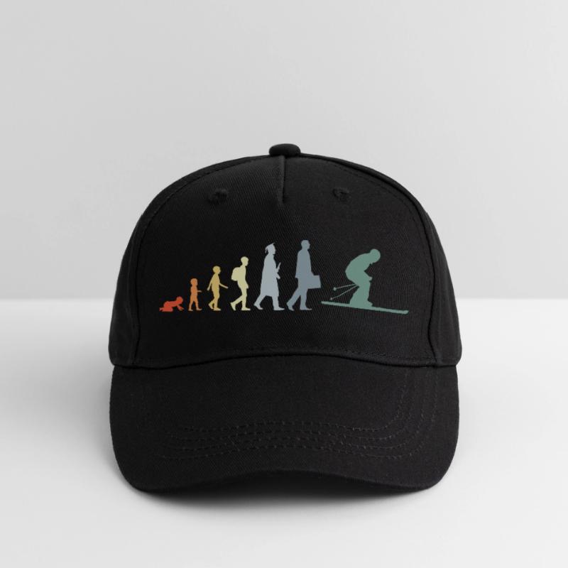 Évolution du ski Casquette de baseball bio Enfant