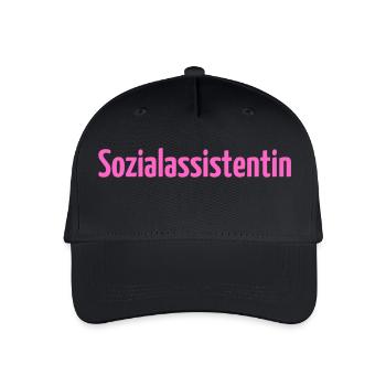 Sozialassistentin Sozialassistent Pflege Erziehung - Kinder Bio Basecap - Schwarz - Vorne