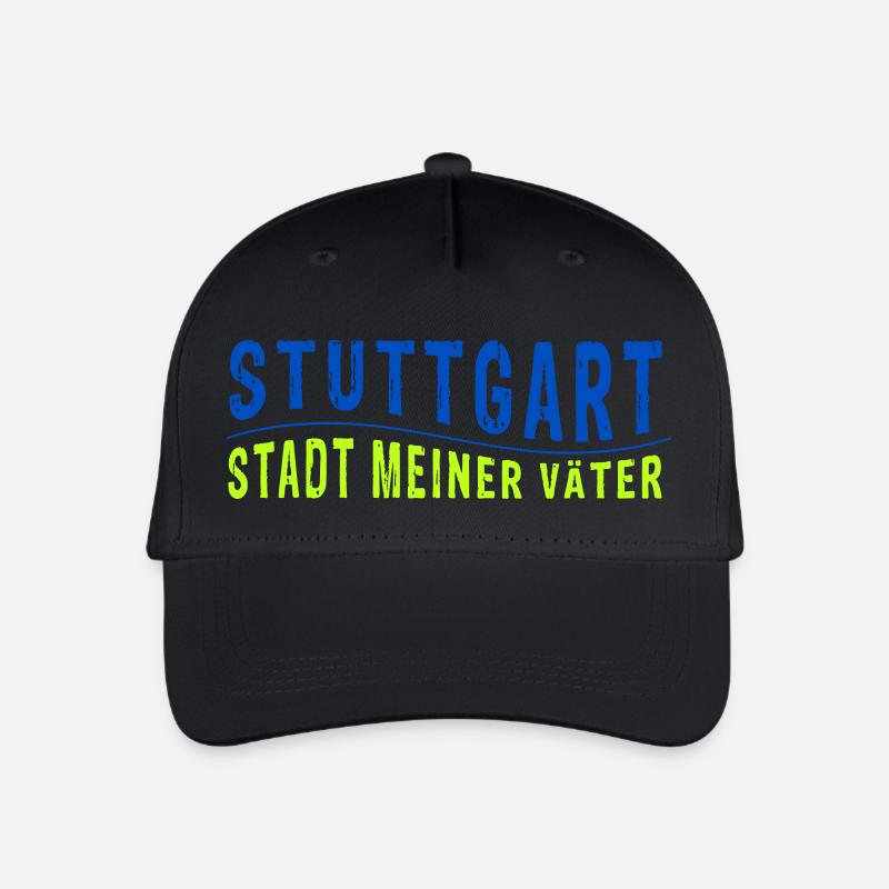 Stuttgart STADT MEINER VÄTER (Vektorgrafik) - Kinder Bio Basecap - Schwarz