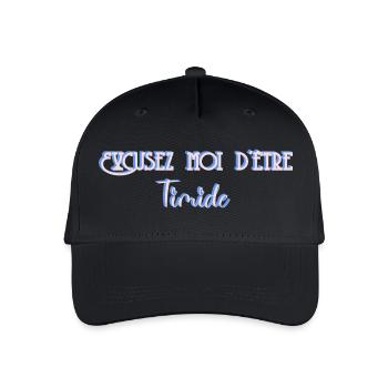 Pour les timides - Casquette de baseball bio Enfant - noir - Devant