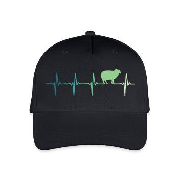 Schafsherzschlag Schaf, Schaf, Schaf - Kinder Bio Basecap - Schwarz - Vorne