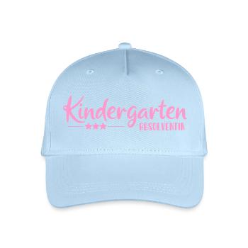 Kindergarten Absolventin - Einschulung - Kita - Kinder Bio Basecap - Hellblau - Vorne
