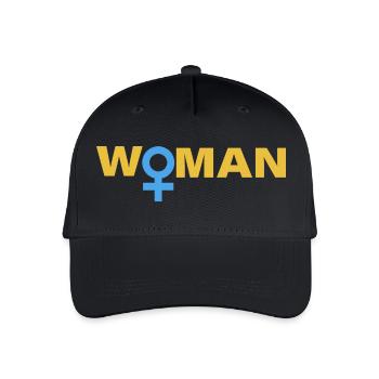 WOMAN - Kinder Bio Basecap - Schwarz - Vorne