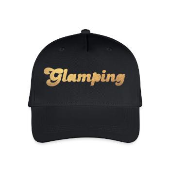 Glamping Gold Camper Camping vibes Van Life Fan - Casquette de baseball bio Enfant - noir - Devant