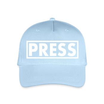 Press - Casquette de baseball bio Enfant - bleu clair - Devant