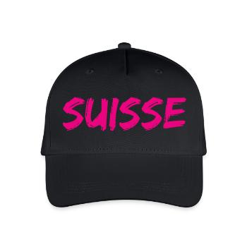 SCHWEIZ. LAND - Kinder Bio Basecap - Schwarz - Vorne