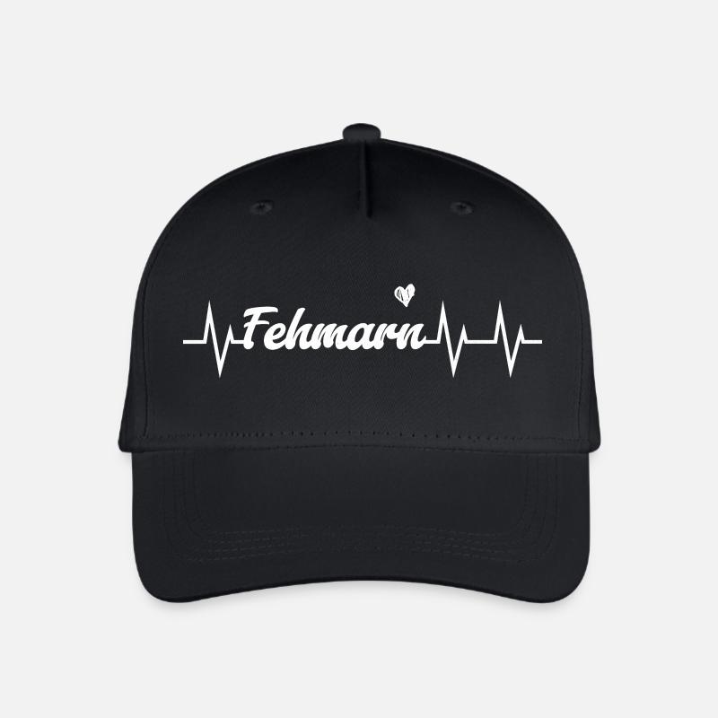 Battement de cœur Fehmarn - Casquette de baseball bio Enfant - noir