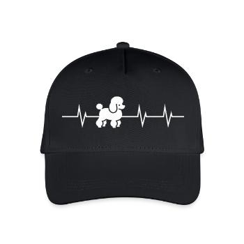 Heartbeat of a Poodle - Kinder Bio Basecap - Schwarz - Vorne
