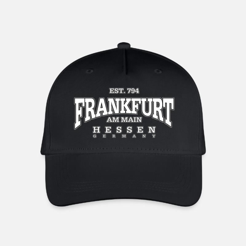 Frankfurt am Main (white) - Kinder Bio Basecap - Schwarz