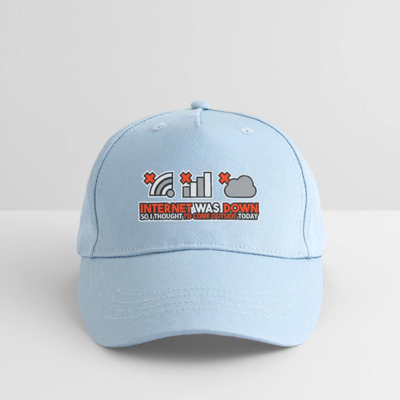 Internet Was Down - Offline Programmer Computer Organic Kids’ Baseball Cap