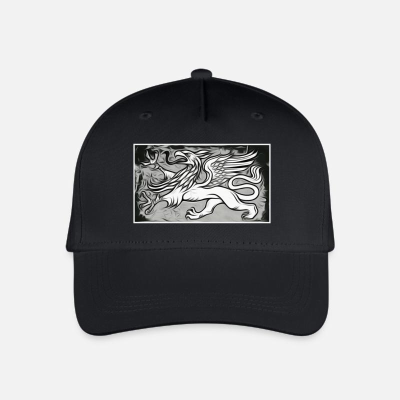 Ein Greif in grau - Kinder Bio Basecap - Schwarz