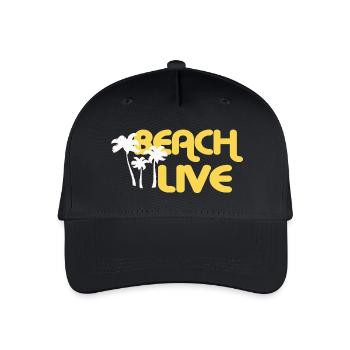 BEACH LIVE - Organic Kids’ Baseball Cap - black - Front