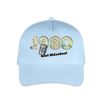 Vintage rétro – cassette – Cool Olds des années 1980 - Casquette de baseball bio Enfant - bleu clair - Devant