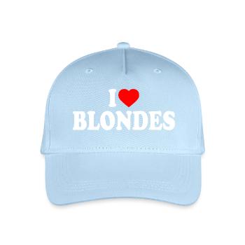 I love blondes - Kinder Bio Basecap - Hellblau - Vorne