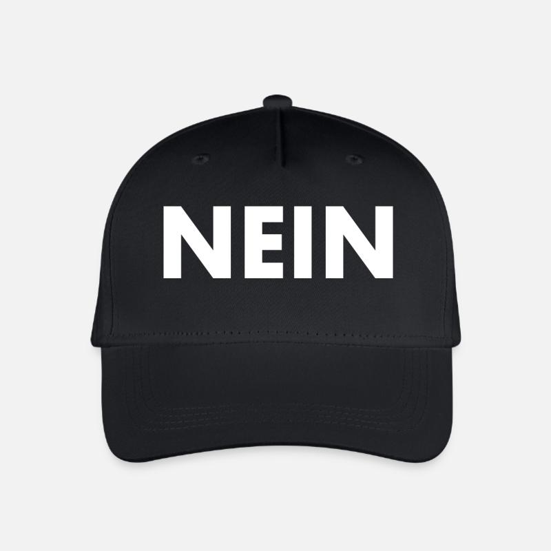 Nein - Kinder Bio Basecap - Schwarz