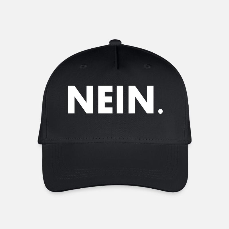 Nein - Kinder Bio Basecap - Schwarz