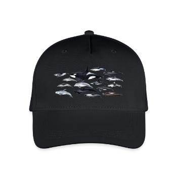 Dolphins - Dolphins - Dauphins - Delphinidae - Organic Kids’ Baseball Cap - black - Front