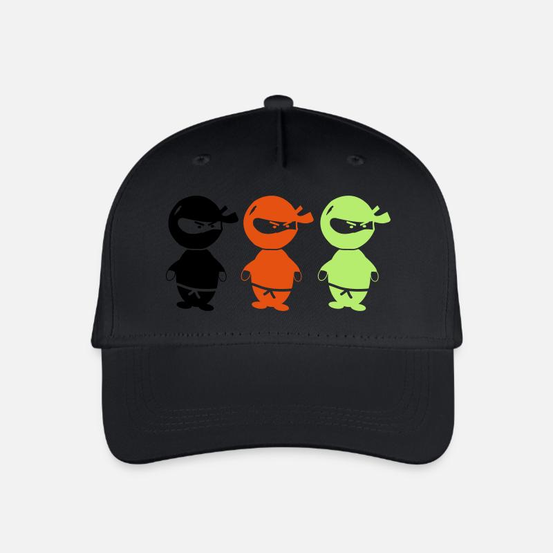 ninjas_002 - Casquette de baseball bio Enfant - noir