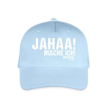 Jahaa mache ich morgen vielleicht - Kinder Bio Basecap - Hellblau - Vorne