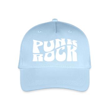 Punkrock Mutige Typografie - Kinder Bio Basecap - Hellblau - Vorne
